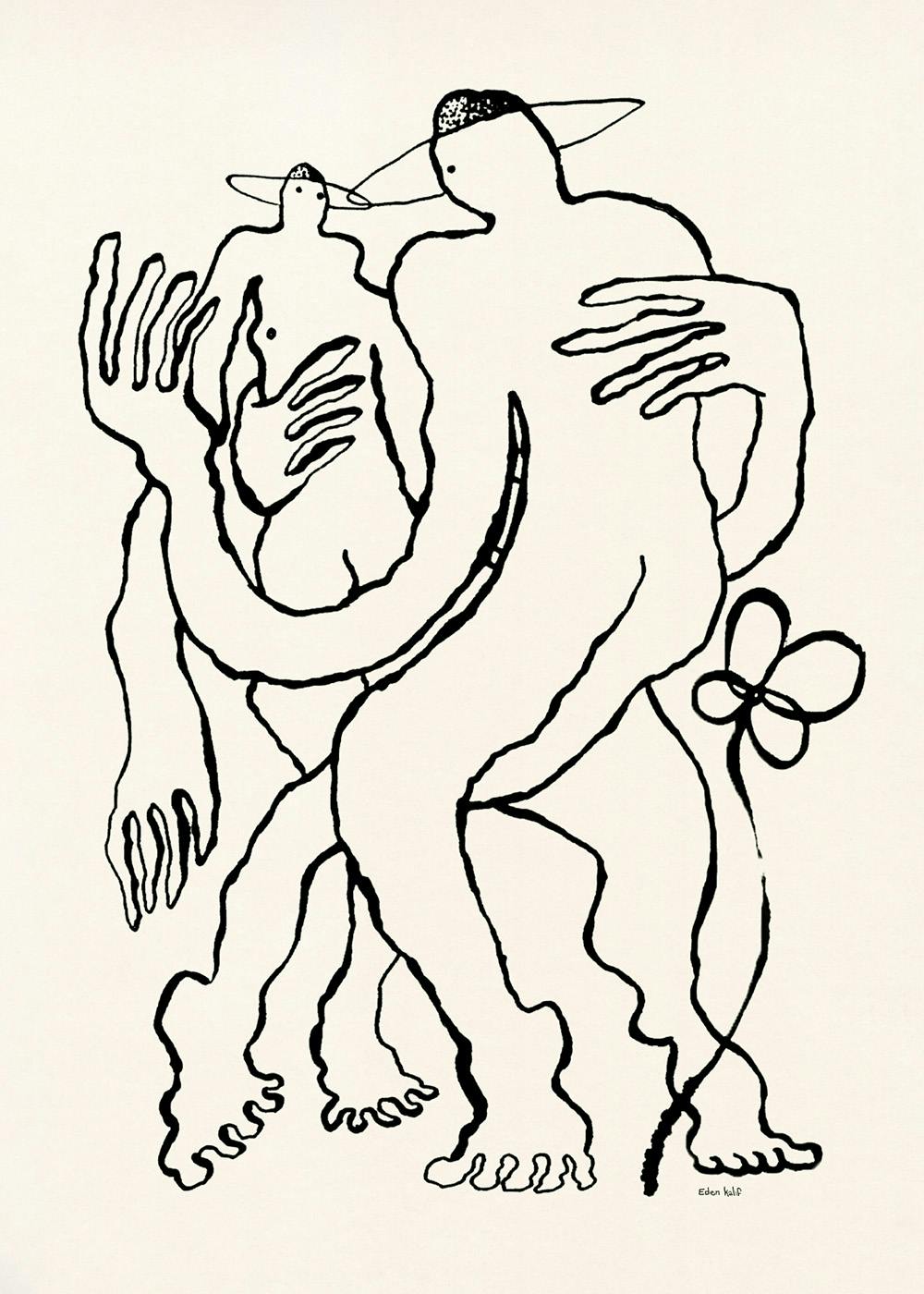 Eden Kalif - Two Dancers Affiche