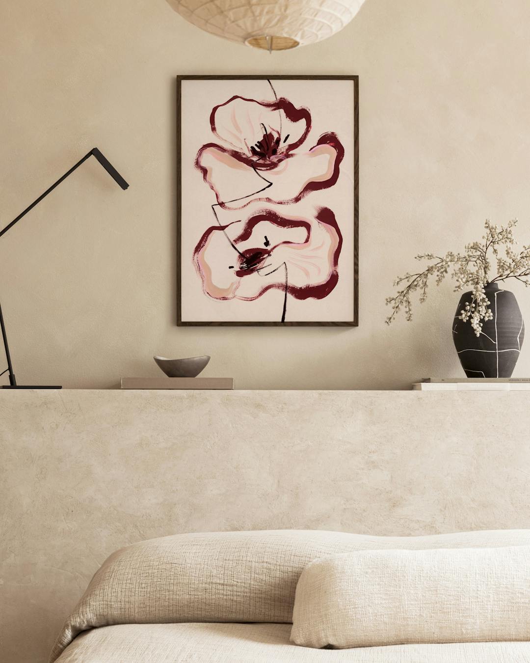 Floral Lines Affiche