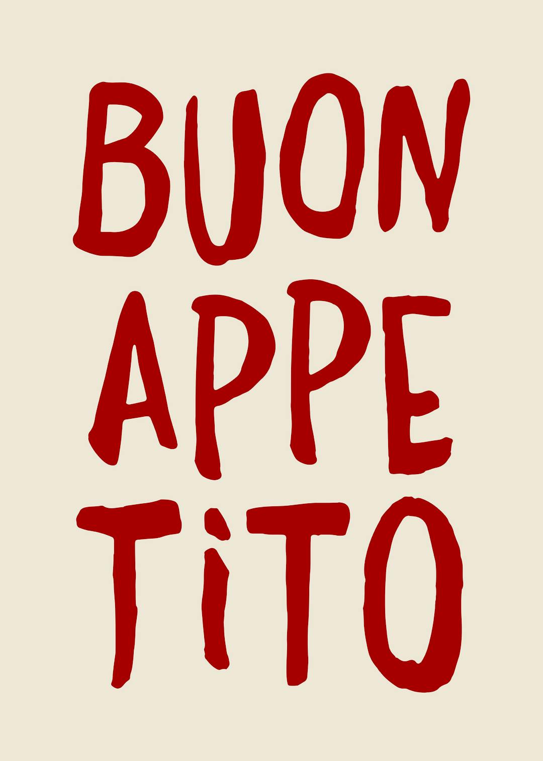 Buon Appetito Affiche