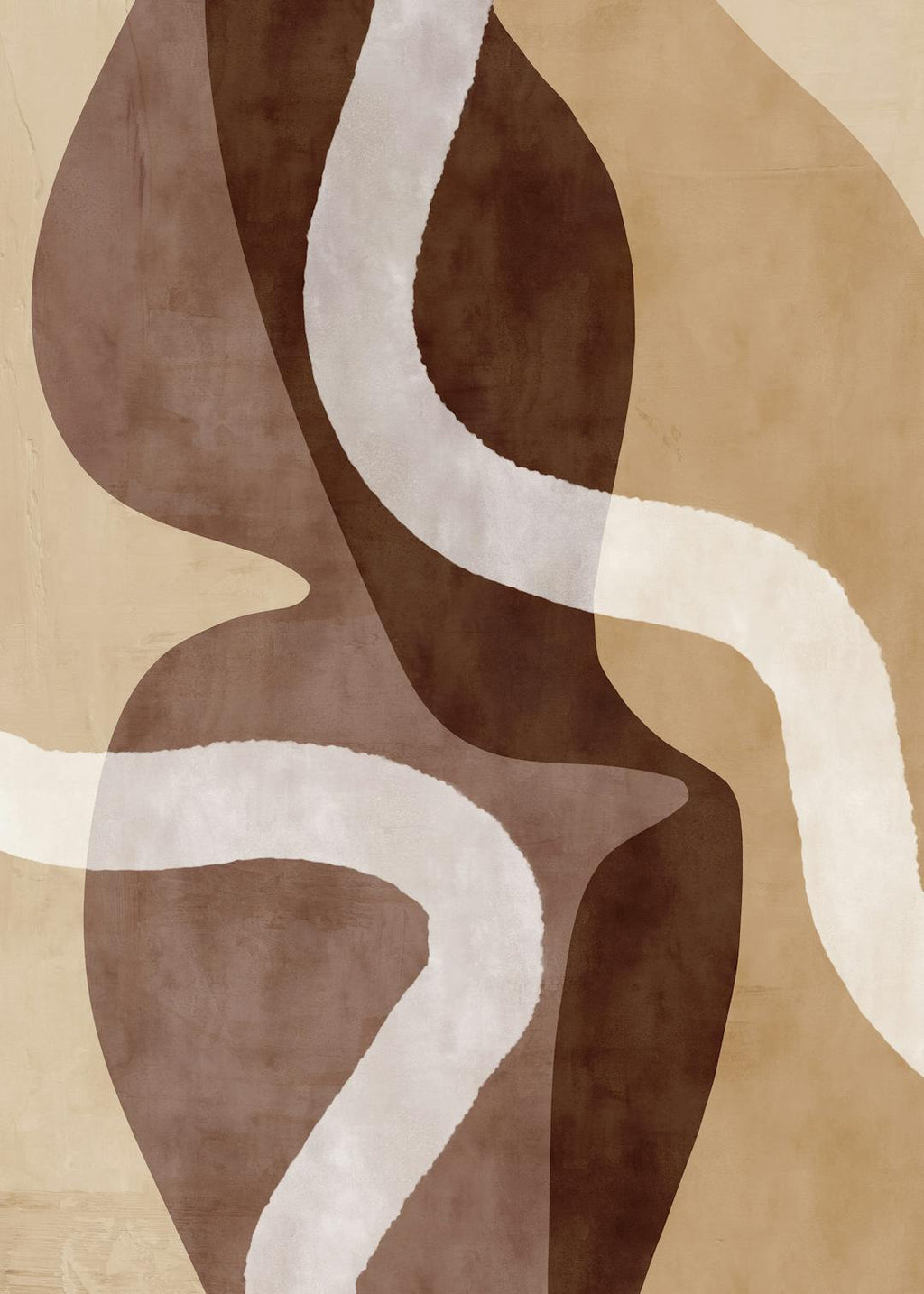 Earth Tone Abstraction No1 Affiche