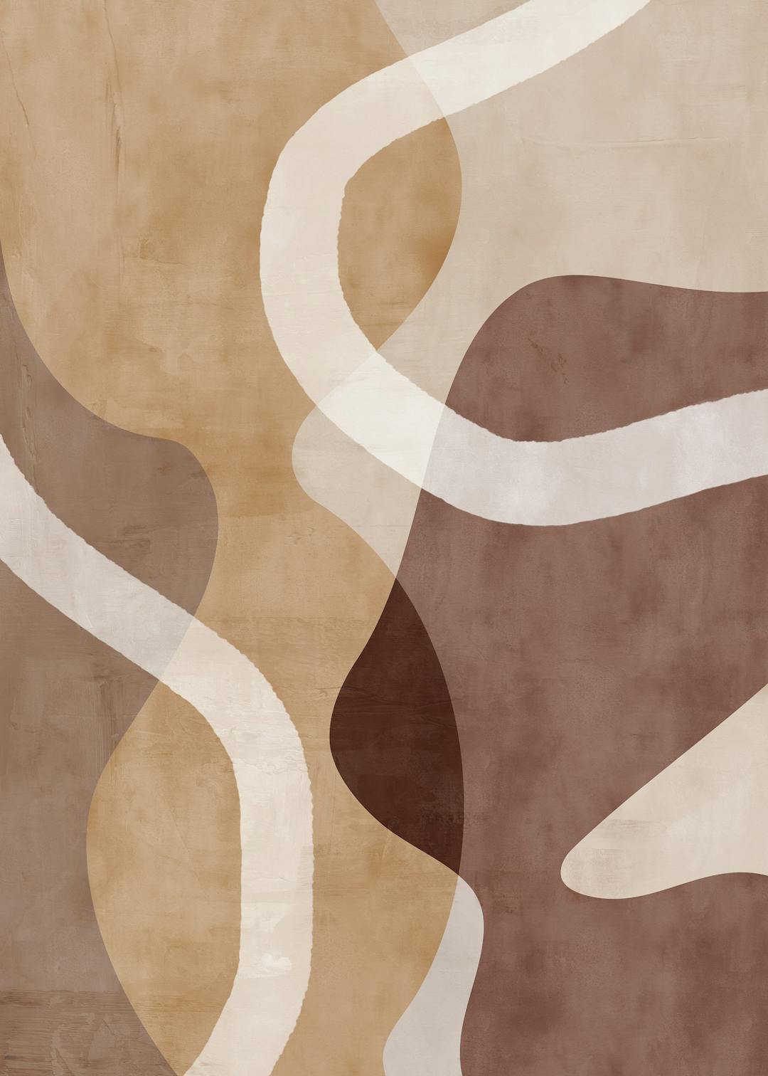 Earth Tone Abstraction No2 Affiche