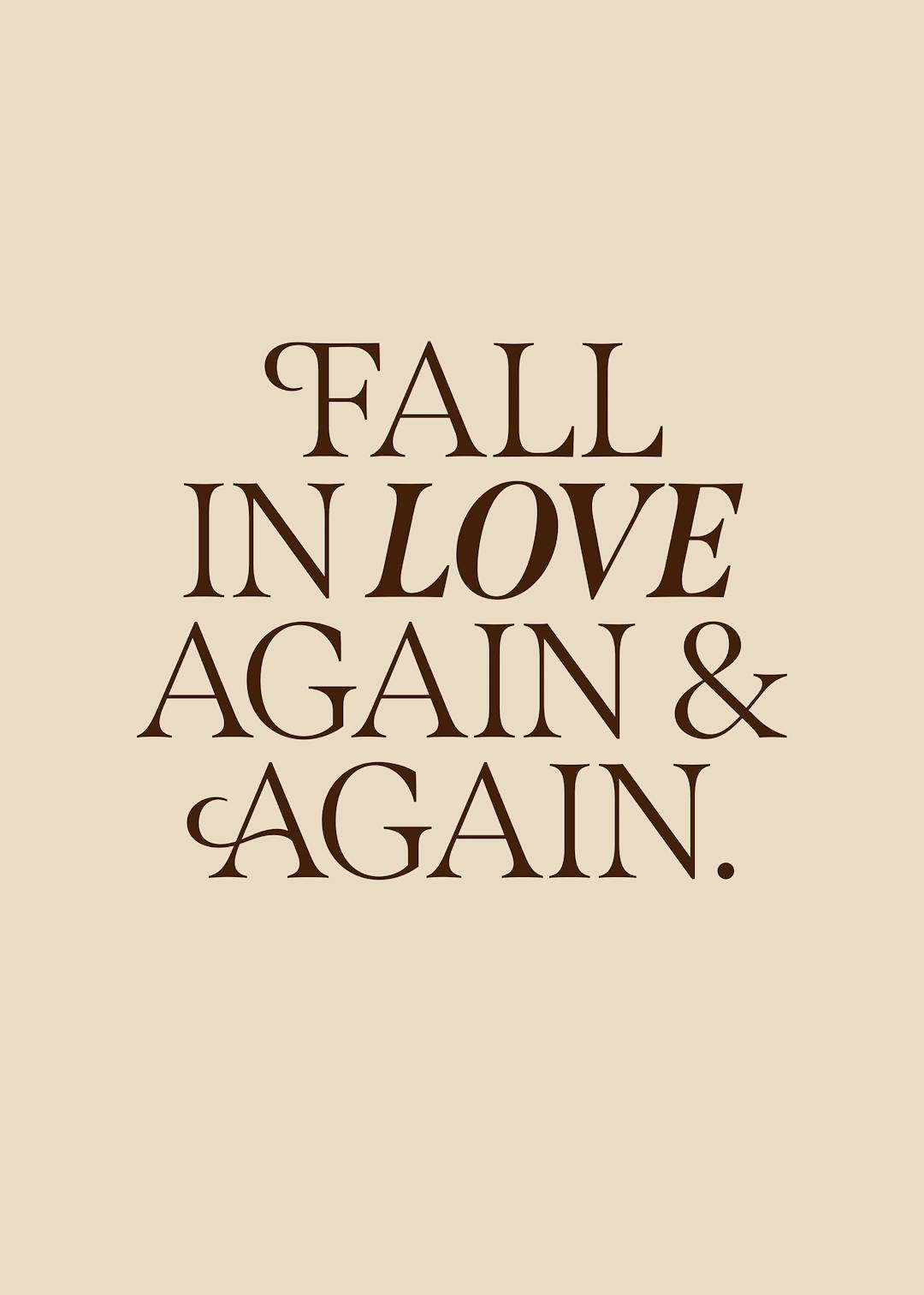 Fall in Love Again Affiche