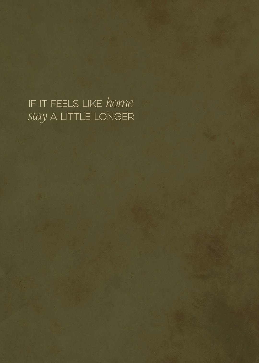 If It Feels Like Home Affiche