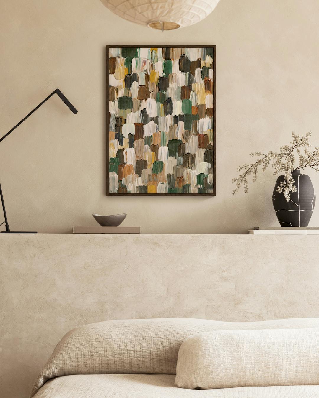 Earth Toned Strokes Affiche